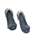 Sapatilha-Louis-Vuitton-Monogram-Denim-Ballet-Flats