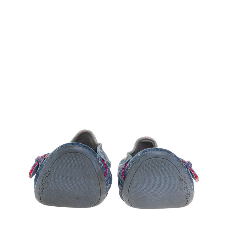 Sapatilha-Louis-Vuitton-Monogram-Denim-Ballet-Flats