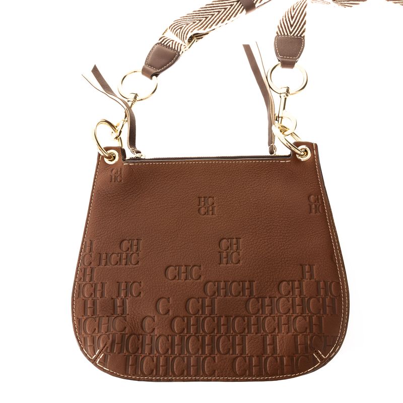 Bolsa-Carolina-Herrera-Castanuela-Reversible-Couro-Caramelo