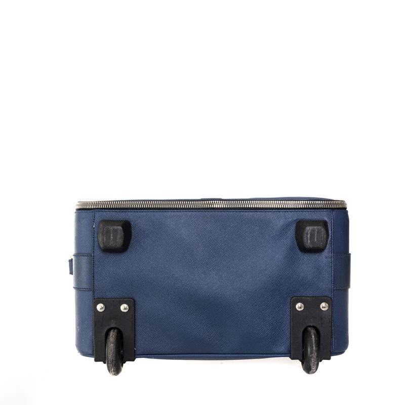 Mala-de-Bordo-Prada-Couro-Saffiano-Azul