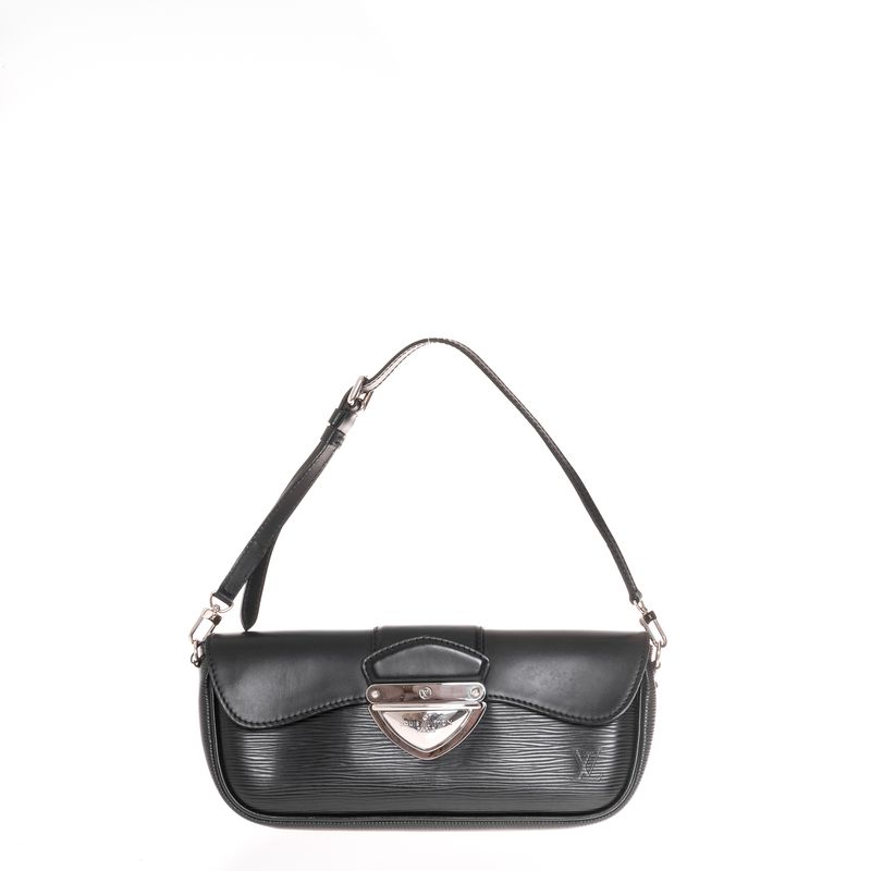 Bolsa-Louis-Vuitton-Pochette-Montaigne-Couro-Epi-Preto