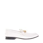 Mocassim-Burberry-Branco-Corrente-Dourada