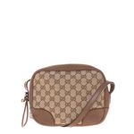 Bolsa-Gucci-Bree-GG-Supreme-Jacquard-Couro-Caramelo