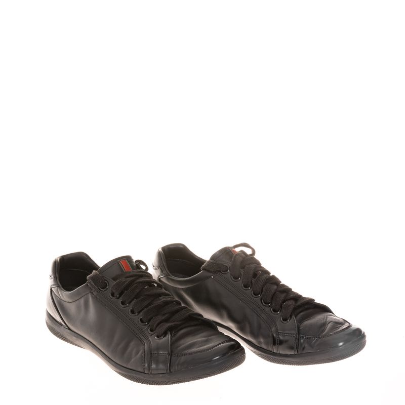 Tenis-Prada-Couro-Preto