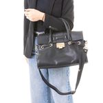 Bolsa-Rosalie-Jimmy-Choo-Couro-Preto