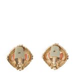 Brinco-de-Pressao-Vintage-Quadrado-Dourado-com-Stass-e-Acetato-Coral