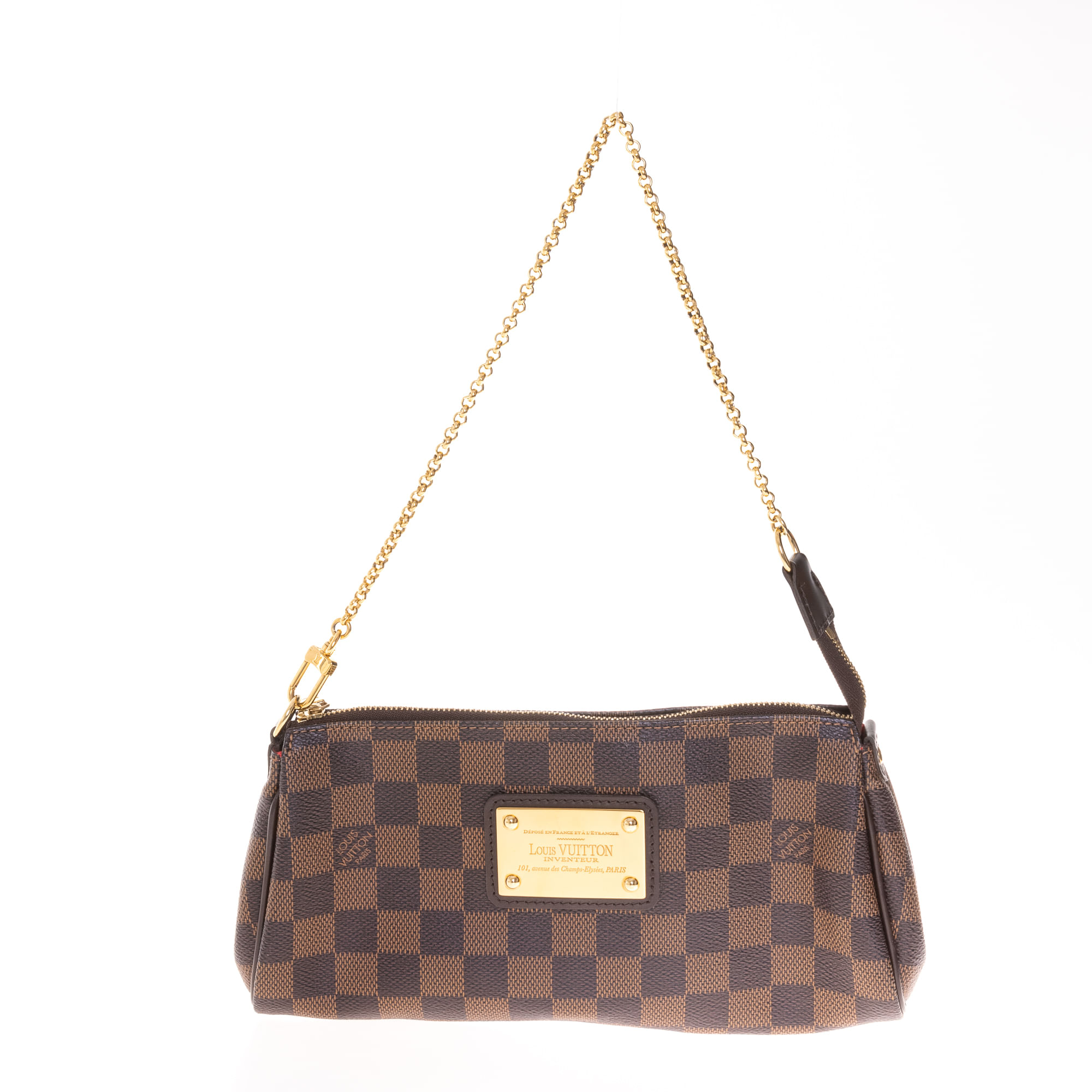 Bolsa Louis Vuitton Original Eva Pochette Damier Ebene Feminino