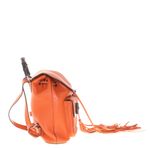 Mochila-Gucci-Bamboo-Couro-Laranja