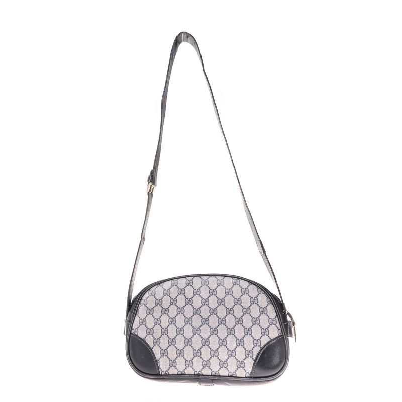 Bolsa-Gucci-Vintage-Canvas-GG-e-Couro-Azul-Marinho