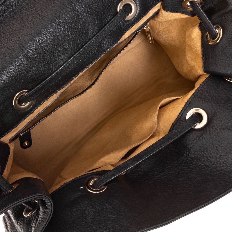 Bolsa-Rosalie-Jimmy-Choo-Couro-Preto