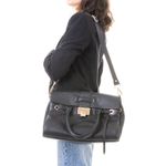 Bolsa-Rosalie-Jimmy-Choo-Couro-Preto
