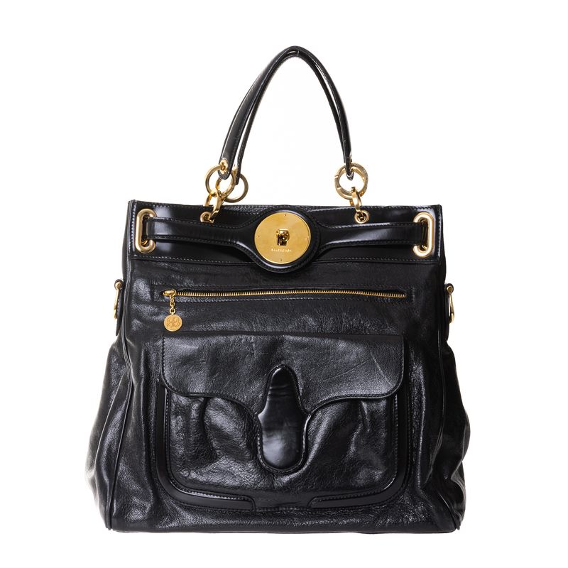 Bolsa-Balenciaga-Sac-Lune-Couro-Preto