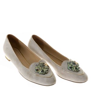 Sapatilha Charlotte Olympia Birthday Shoes Aquário Cinza