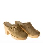 Mule-Clog-Chanel-Matelasse-Dourado
