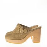 Mule-Clog-Chanel-Matelasse-Dourado