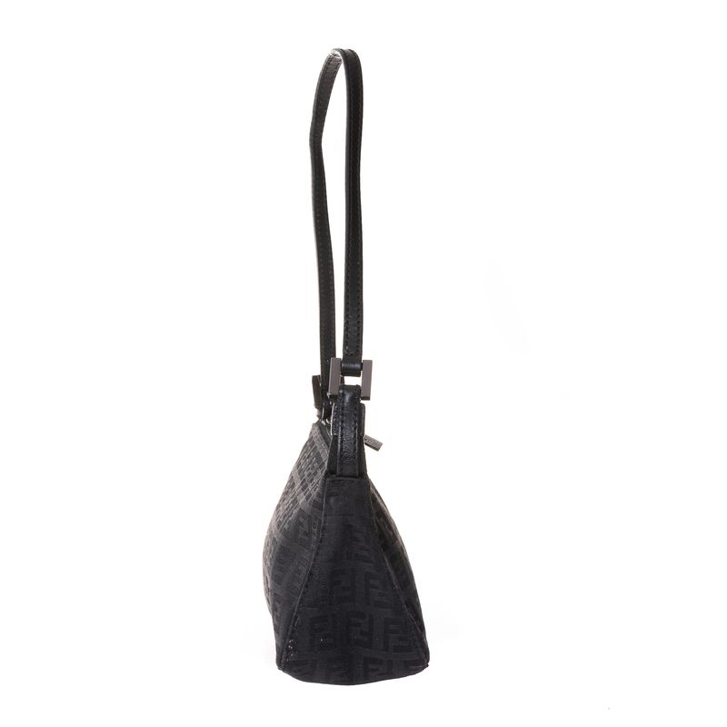 Bolsa-Fendi-Zucca-Tecido-Preto