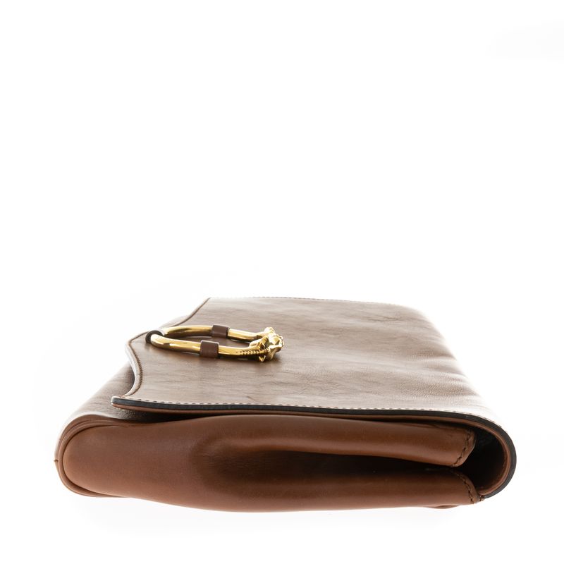 Clutch-Gucci-Vintage-Couro-Caramelo