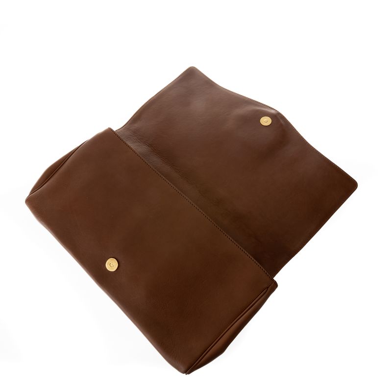 Clutch-Gucci-Vintage-Couro-Caramelo