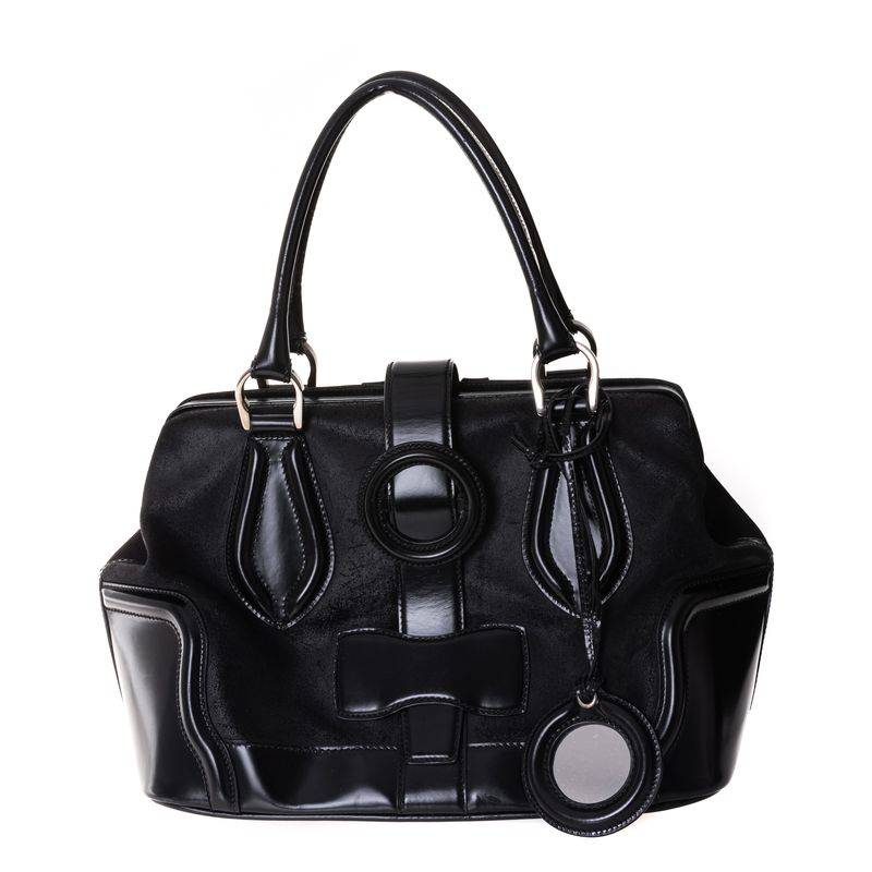 Bolsa-Balenciaga-Couro-e-Camurca-Preta