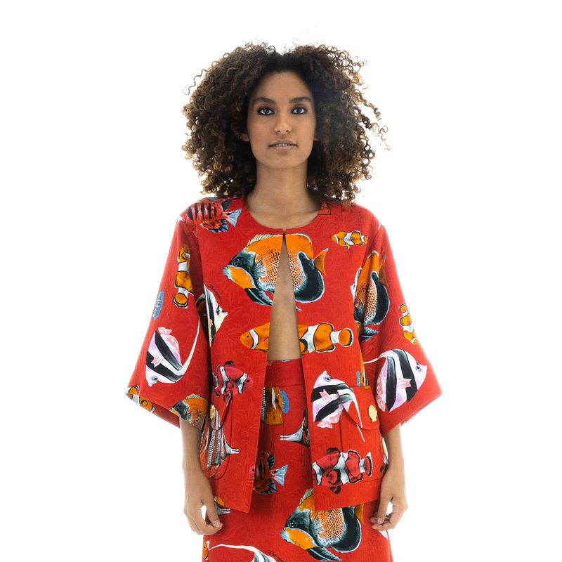 Kimono-Dolce---Gabbana-Tropical-Fish-Vermelho