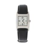 Relogio-H.Stern-Form-Prateado-Pulseira-de-Couro-Preto