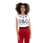 Camiseta-Dolce---Gabbana-Branca-com-Aplicacao-de-Flores