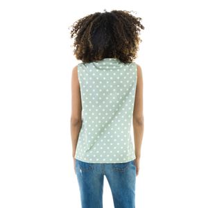 Blusa Dolce & Gabbana Verde Estampa Pin Up