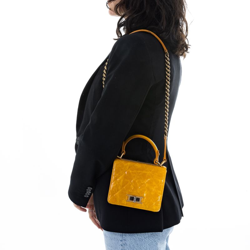 Bolsa-Chanel-Vintage-Matelasse-Amarelo