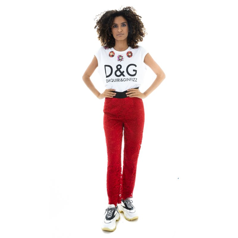 Camiseta-Dolce---Gabbana-Branca-com-Aplicacao-de-Flores
