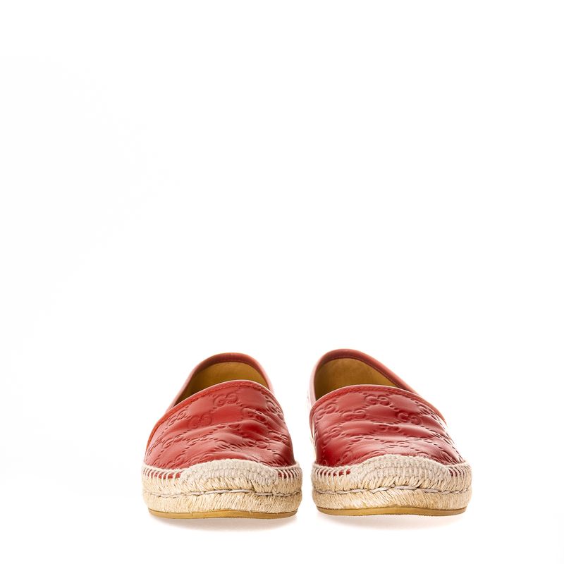 Espadrille-Gucci-Guccissima-Couro-Vermelho
