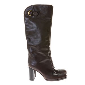 Bota Sergio Rossi Couro Marrom