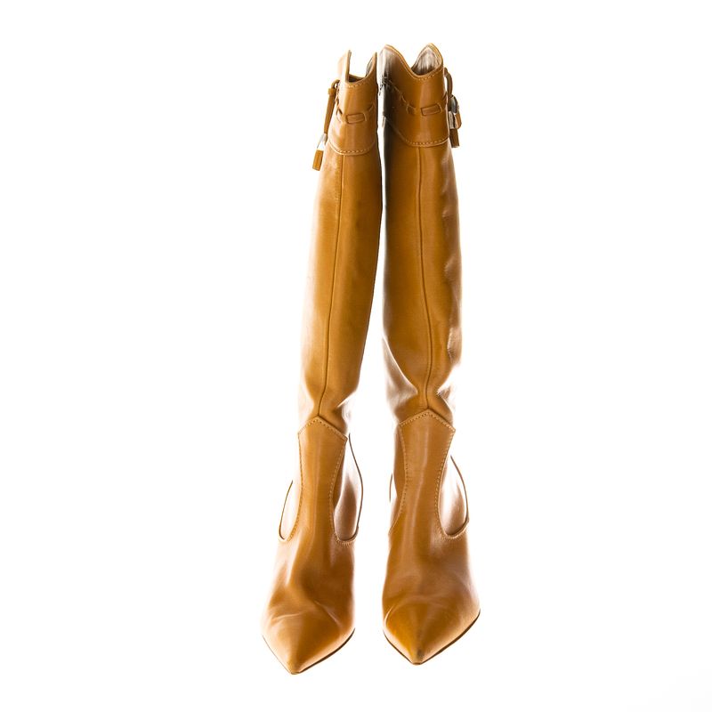 Bota-Sergio-Rossi-Couro-Caramelo