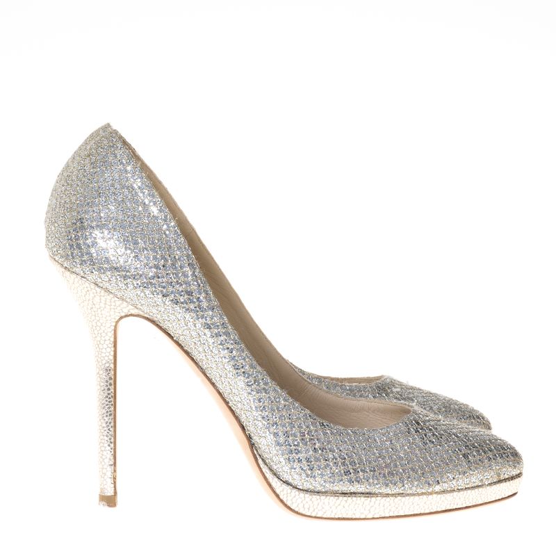 Sapato-de-Salto-Jimmy-Choo-Prateado