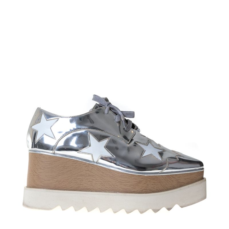 Tenis-Plataforma-Stella-McCartney-Elyse-Prateado-com-Estrelas