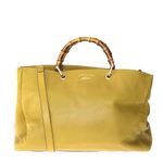 Bolsa-Gucci-Bamboo-Shopper-Tote-Couro-Verde