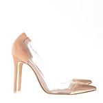 Scarpin-Gianvito-Rossi-Dourado-Camurca-e-Transparente