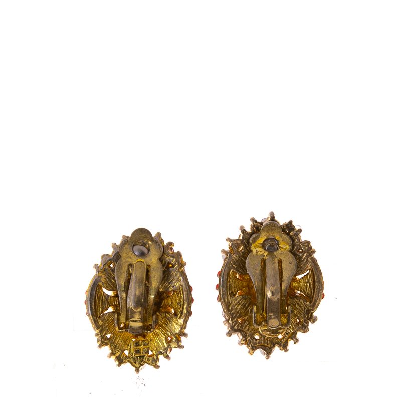 Brinco-de-Pressao-Vintage-Strass-Vermelho