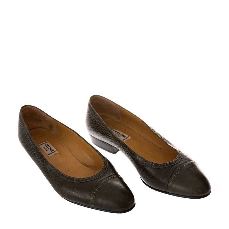 Sapato-Vintage-Celine-Marrom