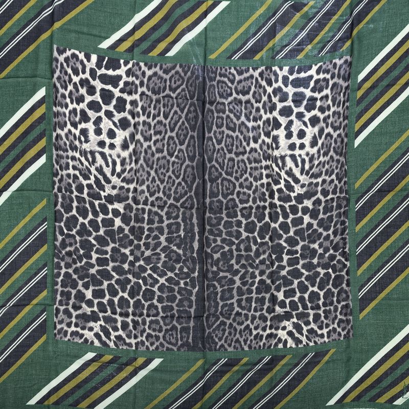 Lenco-Yves-Saint-Laurent-Verde-e-Animal-Print