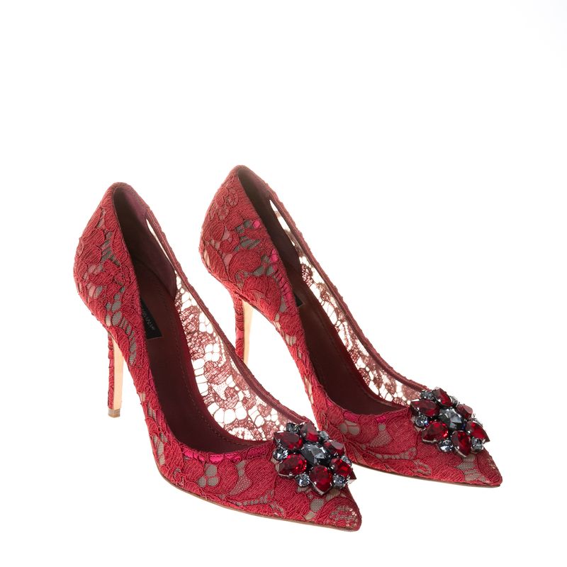 Scarpin-Dolce---Gabbana-Renda-Vermelho