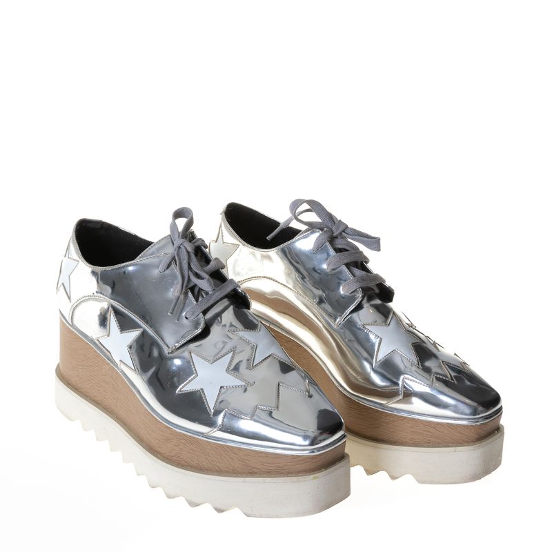Tenis-Plataforma-Stella-McCartney-Elyse-Prateado-com-Estrelas