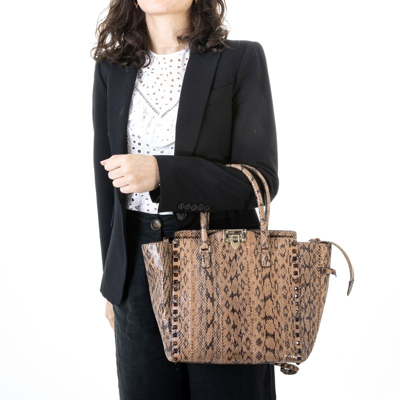 Bolsa-Valentino-Rockstud-Python