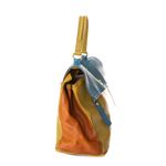 Bolsa-Yves-Saint-Laurent-couro-e-Camurca-Tricolor