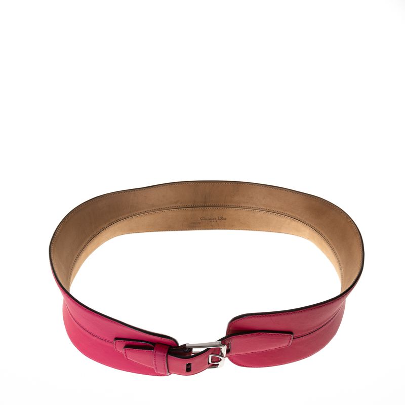 Cinto-Largo-Christian-Dior-Bar-Couro-Rosa