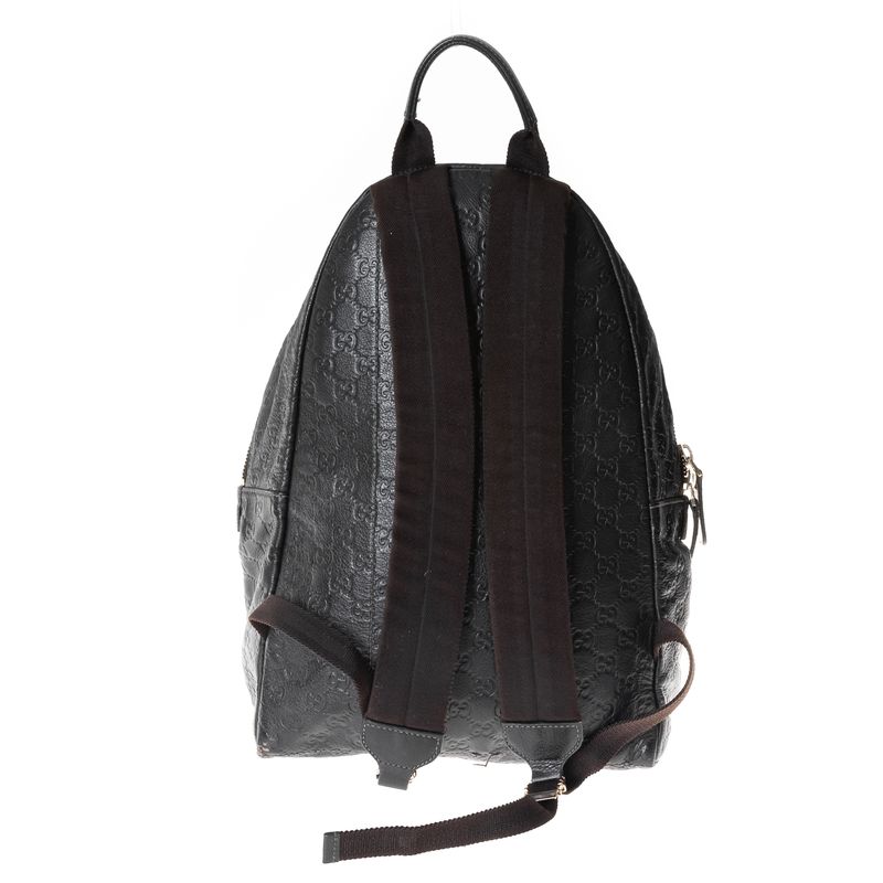 Mochila-Gucci-Couro-Marrom-GG-Supreme