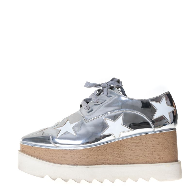 Tenis-Plataforma-Stella-McCartney-Elyse-Prateado-com-Estrelas