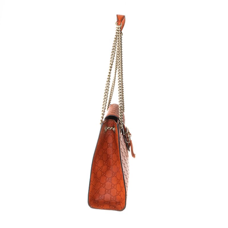 Bolsa-Gucci-Signature-Emily-Couro-Laranja