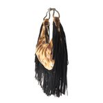 Bolsa-Valentino-Vintage-Franjas-e-Couro-com-Pelos