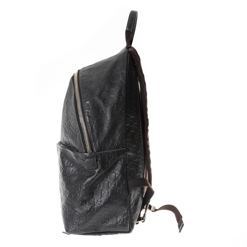 Mochila-Gucci-Couro-Marrom-GG-Supreme