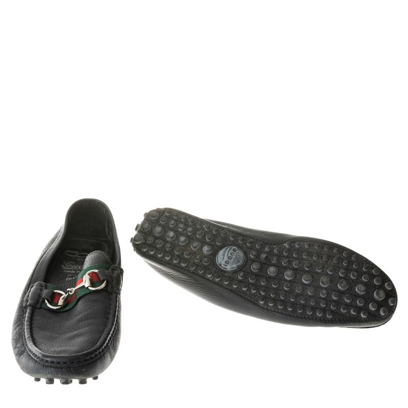 Mocassim-Gucci-500-Faixa-Web-e-Horsebit-Couro-Preto
